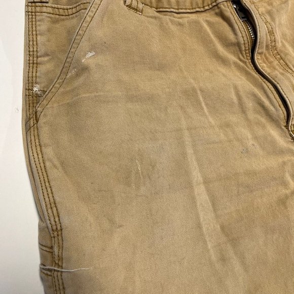 Carhartt Brown Work Short Mens 36 102514-918 Distressed - Picture 8 of 14